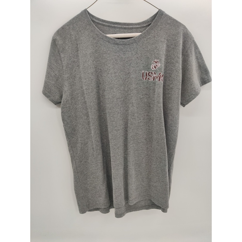 Frontline USMC Proud Wife Gray Graphic T Shirt Size‎ Large Military Apparel